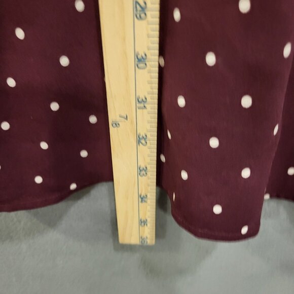 Loft Midi Wrap Dress Women's Size 4P Polka Dot Office Career Party Flowy Classic - Picture 6 of 6
